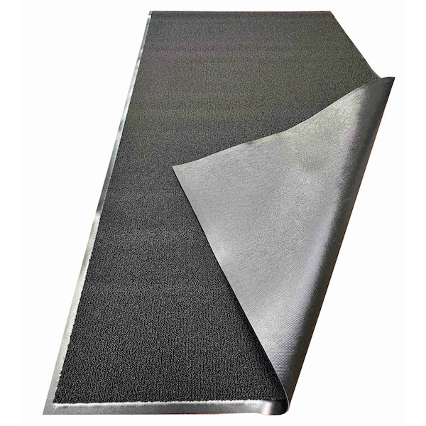 Wiper Mat, Polypropylene, 5/16 Thick, Black, 3' X 8'